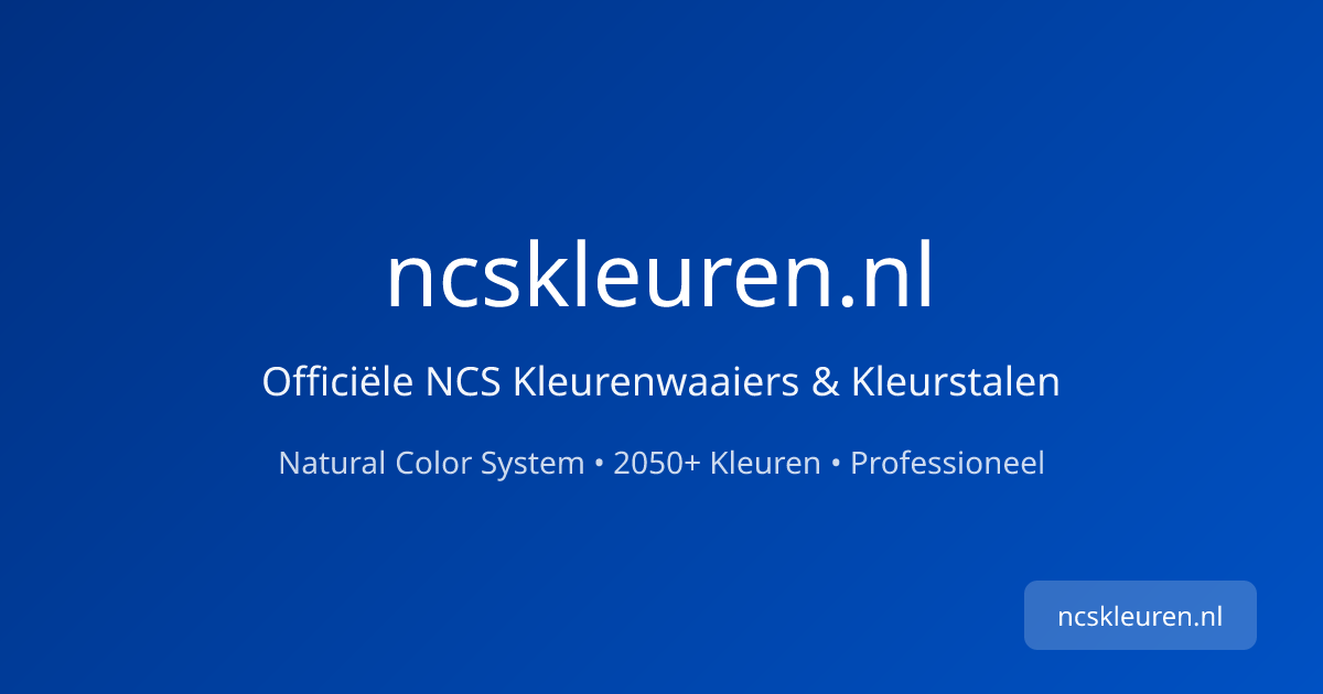 NCS Kleuren Overzicht – Alle 1950 NCS Kleuren | ncskleuren.nl